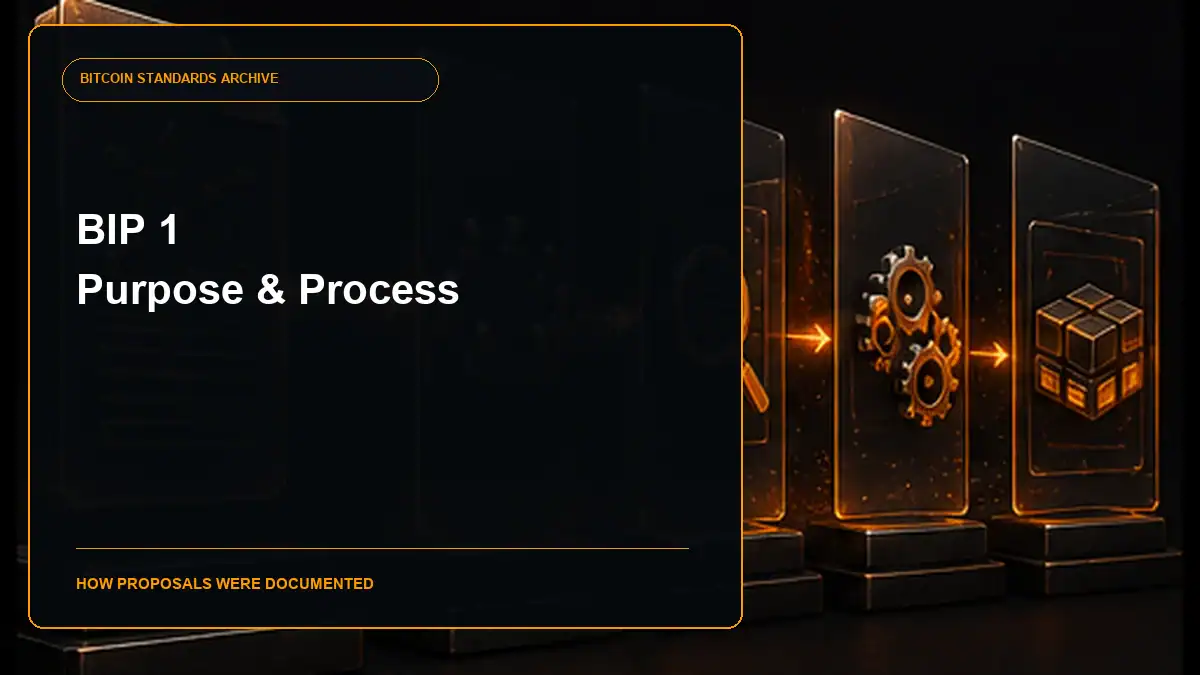 BIP 1 purpose and guidelines guide cover