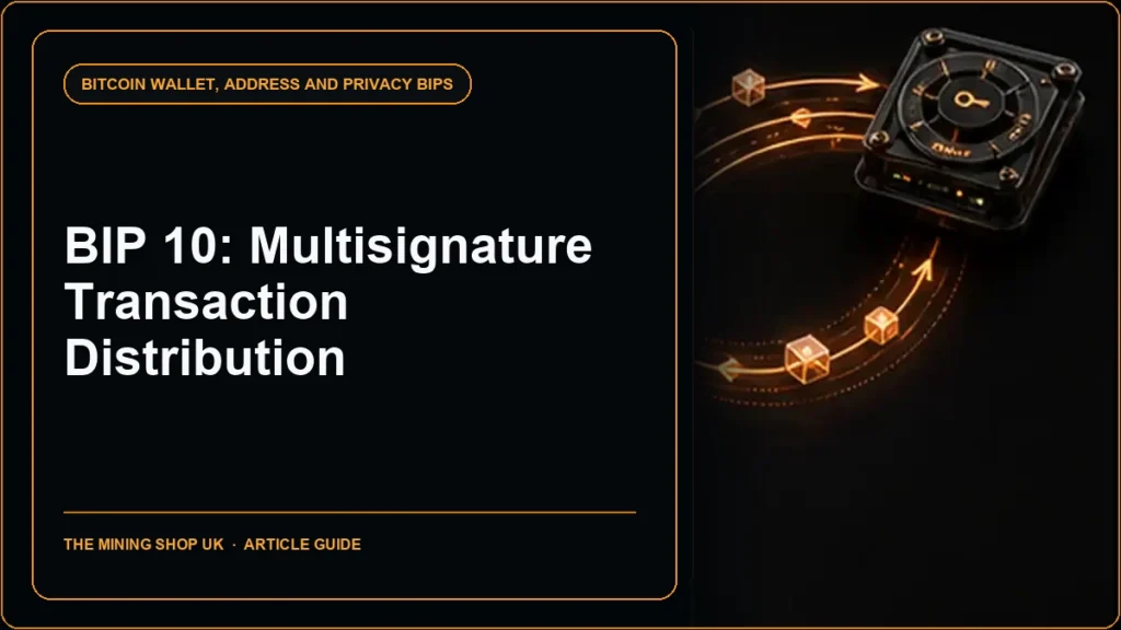 BIP 10 multisignature distribution guide cover