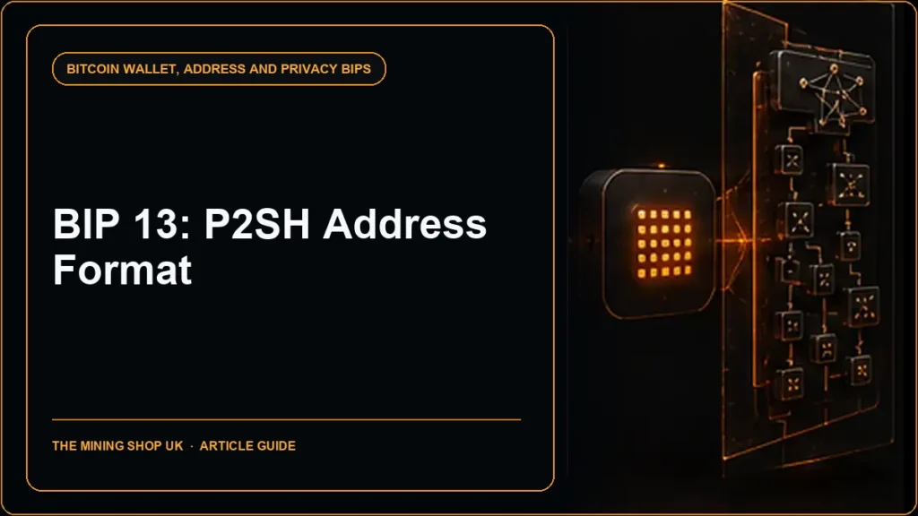 BIP 13 P2SH address format guide cover