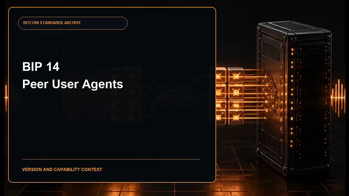BIP 14 Bitcoin user agent guide cover