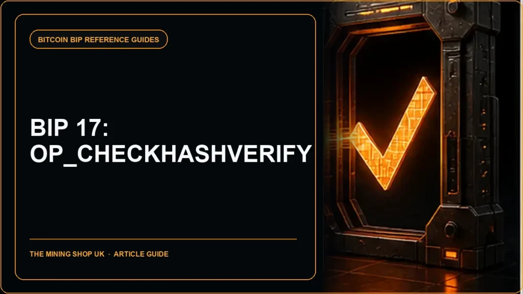 BIP 17 OP_CHECKHASHVERIFY (CHV) guide cover
