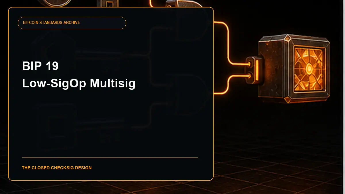 BIP 19 M-of-N Standard Transactions (Low SigOp) guide cover
