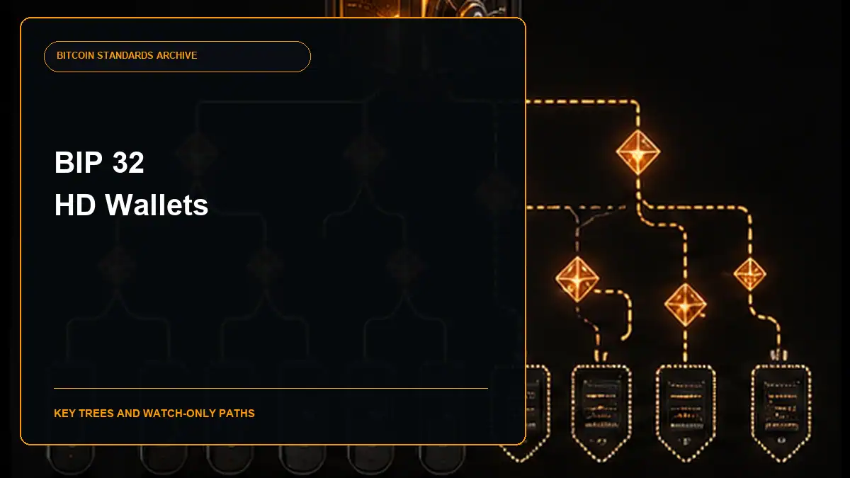 BIP 32 hierarchical deterministic wallets guide cover