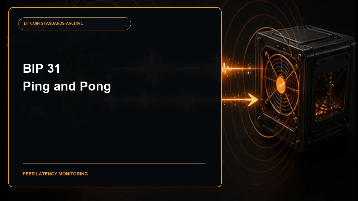 BIP 31 pong message guide cover