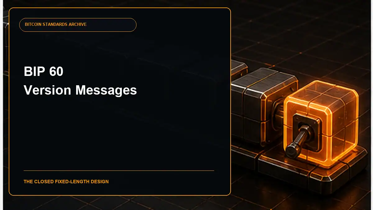 BIP 60 Fixed Length version Message (Relay-Transactions Field) guide cover