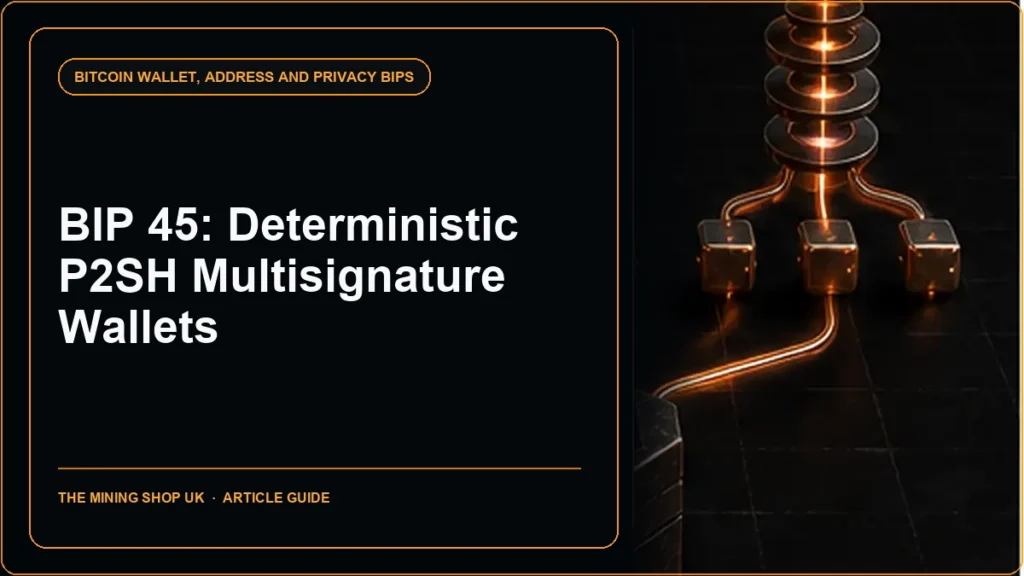 BIP 45 Structure for Deterministic P2SH Multisignature Wallets guide cover
