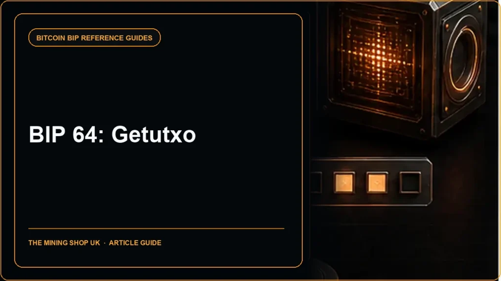 BIP 64 getutxo message guide cover