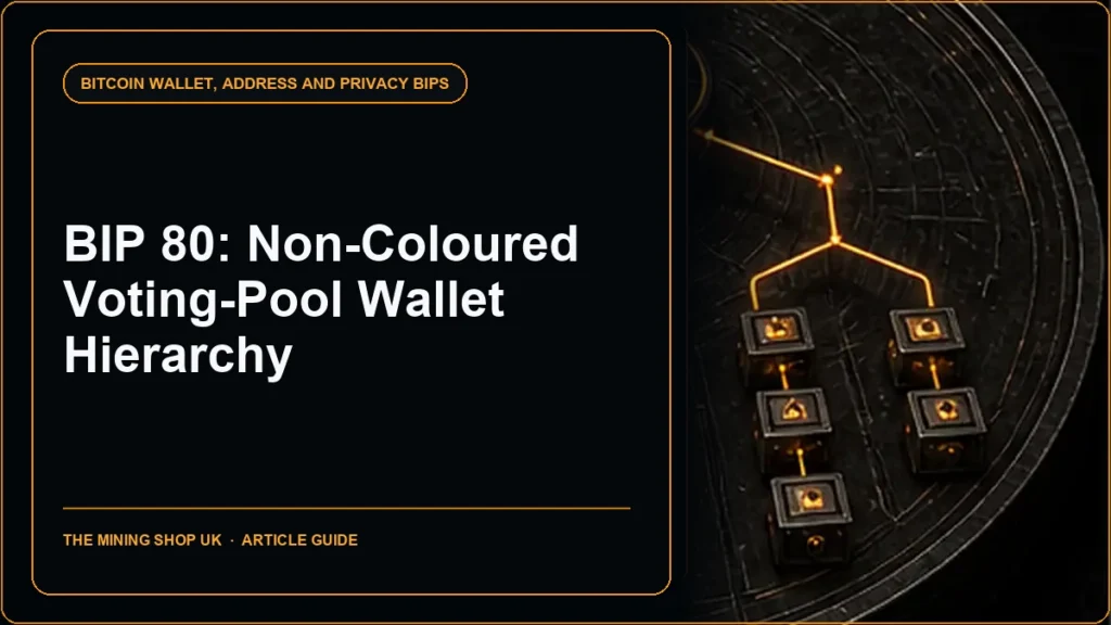 BIP 80 Hierarchy for Non-Colored Voting Pool Deterministic Multisig Wallets guide cover
