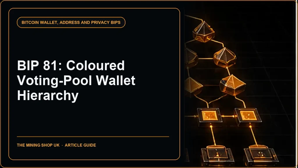 BIP 81 Hierarchy for Colored Voting Pool Deterministic Multisig Wallets guide cover