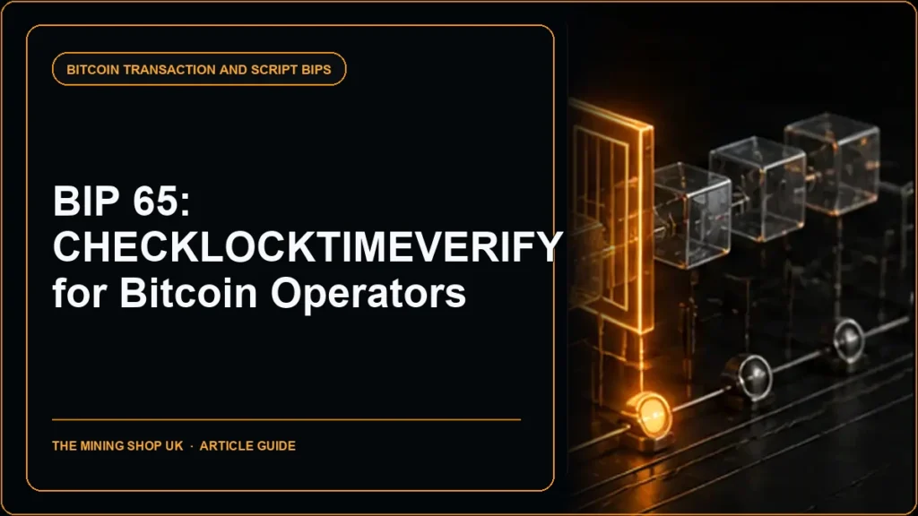 BIP 65 CHECKLOCKTIMEVERIFY guide cover