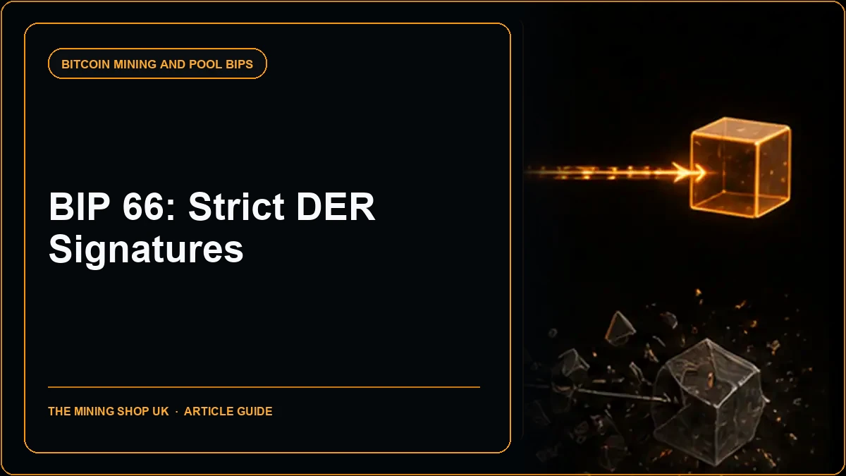 BIP 66 Strict DER Signatures: The Bitcoin Fork Lesson for Miners