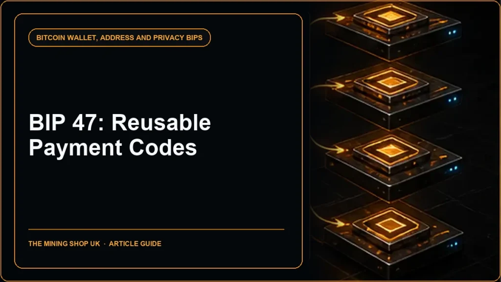 BIP 47 Reusable Payment Codes for Hierarchical Deterministic Wallets guide cover