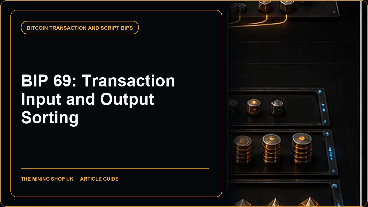 BIP 69 Transaction Input and Output Sorting Explained