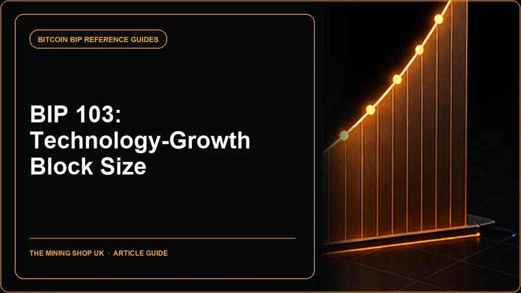 BIP 103 Block size following technological growth guide cover