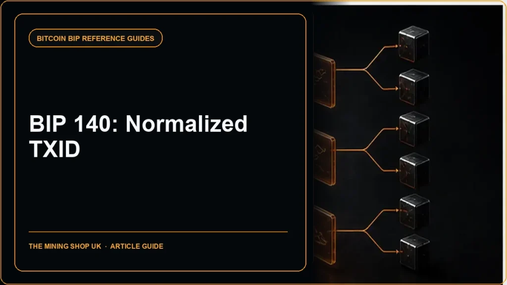 BIP 140 Normalized TXID guide cover