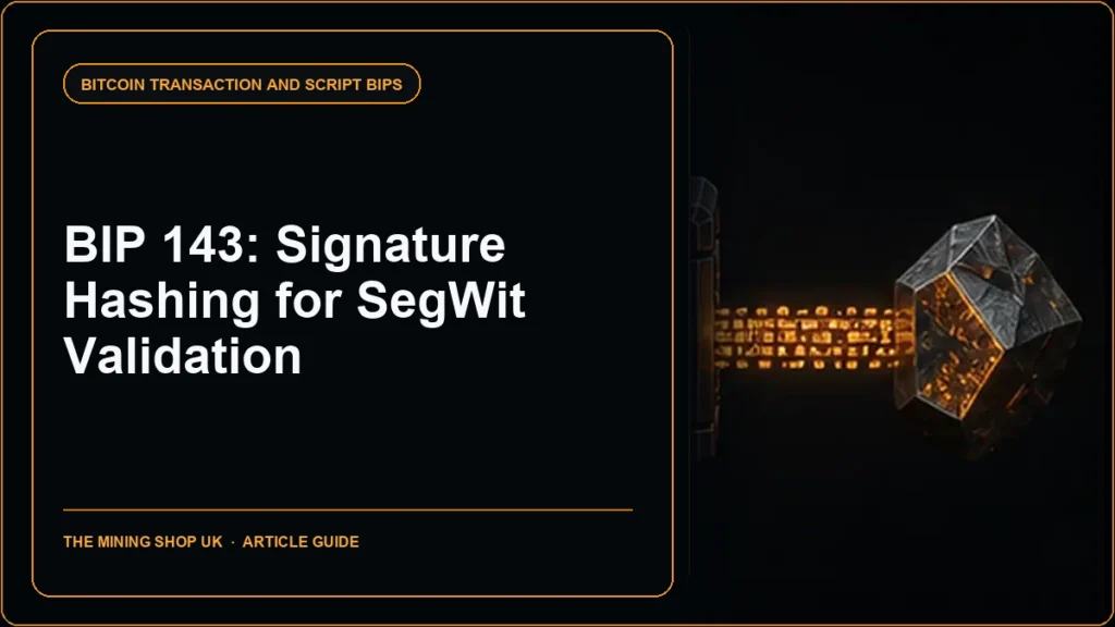 BIP 143 signature hashing guide cover