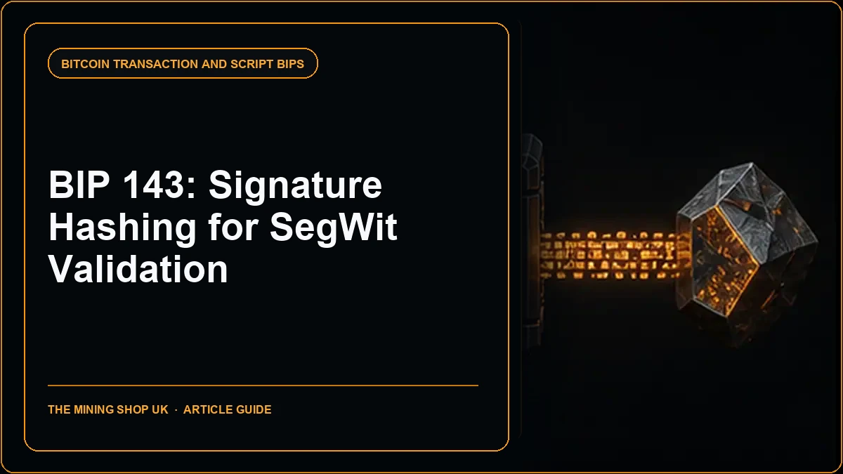BIP 143 Signature Hashing Explained for SegWit Validation