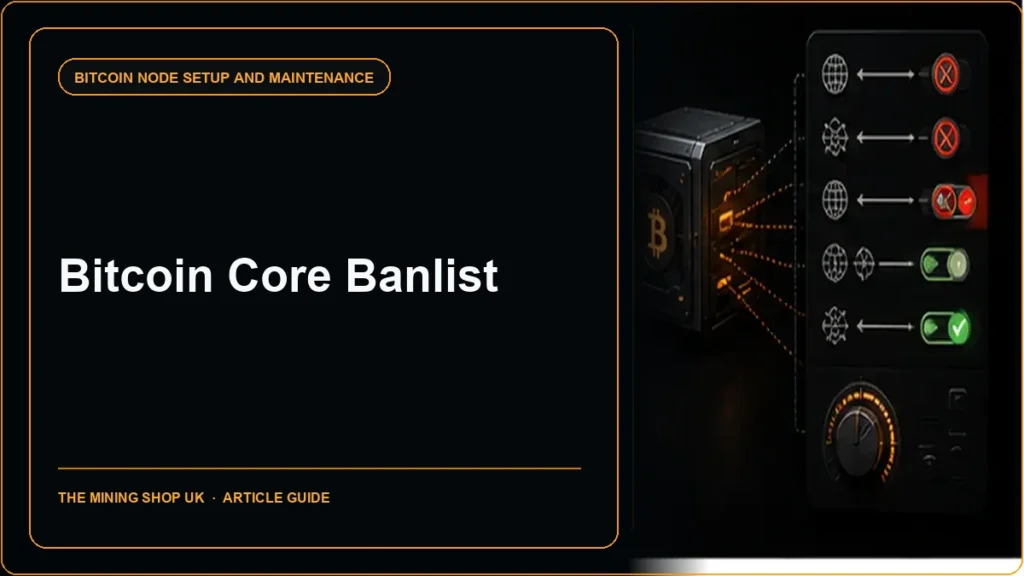 Bitcoin Core banlist guide cover