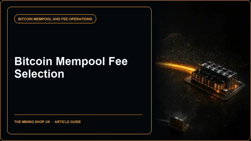 Bitcoin Node Mempool Settings and Miner Fee Selection article guide cover