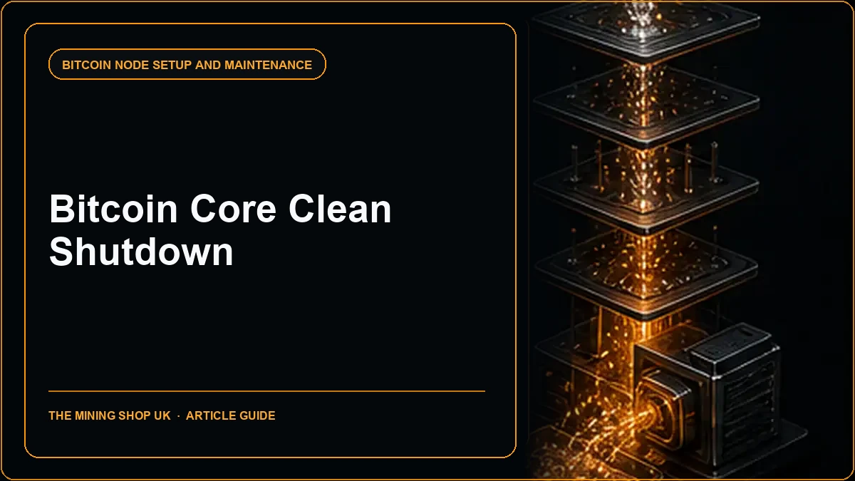 Bitcoin Core Startup Verification and Clean Shutdown Checks