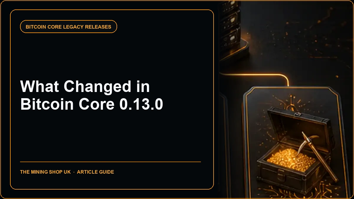 Bitcoin Core 0.13.0 Release Guide for Node Operators