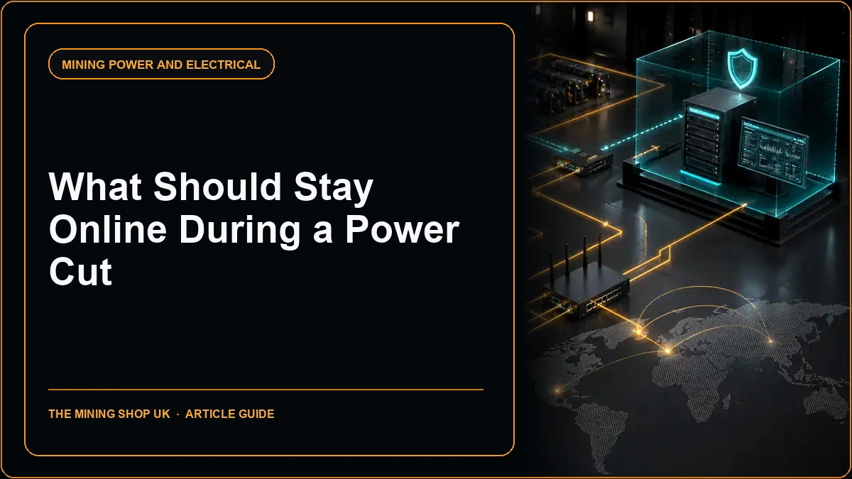 UPS Systems for Mining Nodes: What Should Stay Online During a Power Cut?