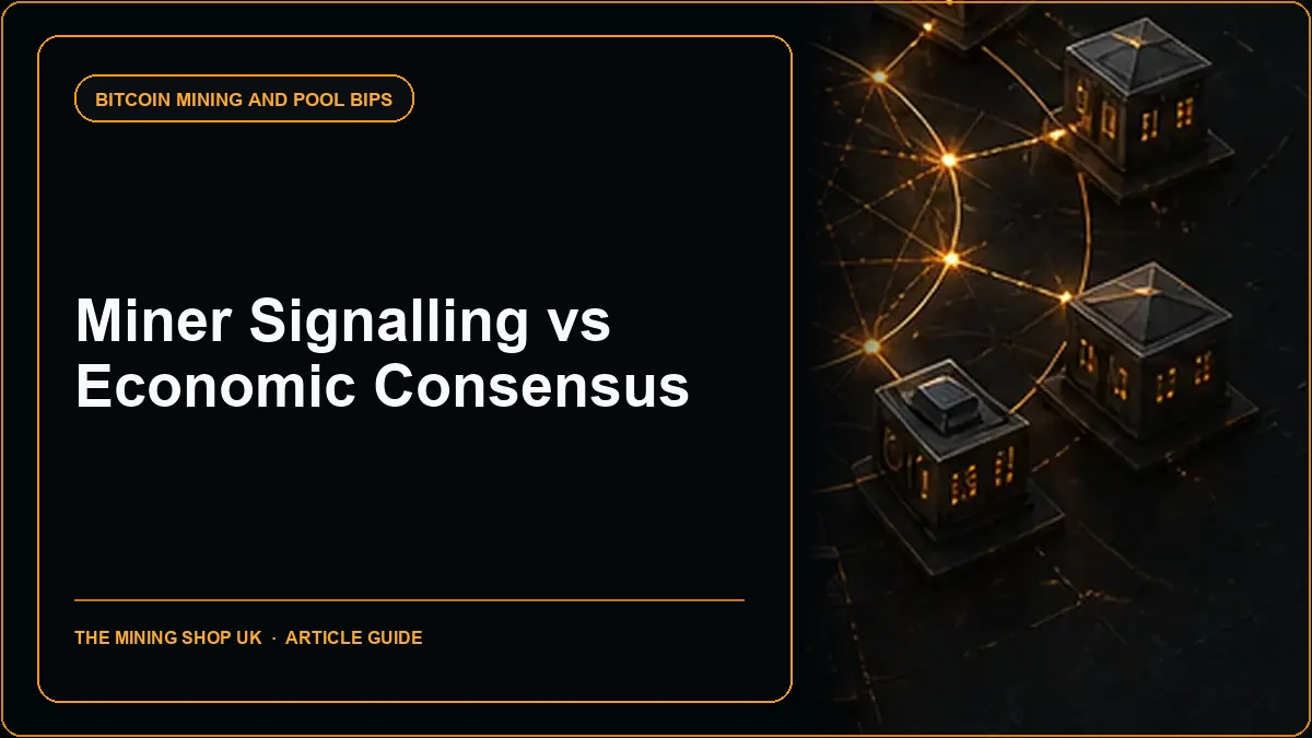 Miner Signalling vs Economic Consensus in Bitcoin