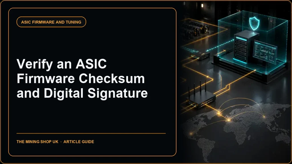 How to Verify an ASIC Firmware Checksum and Digital Signature article guide cover