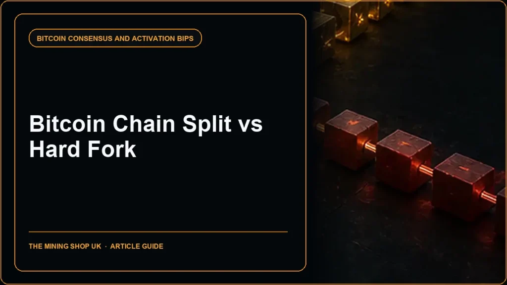 Bitcoin chain split vs hard fork guide cover