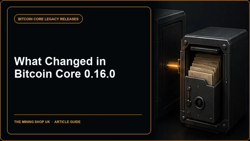 Bitcoin Core 0.16.0 release guide cover