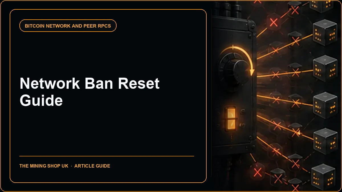 Bitcoin Core clearbanned RPC: Network Ban Reset Guide