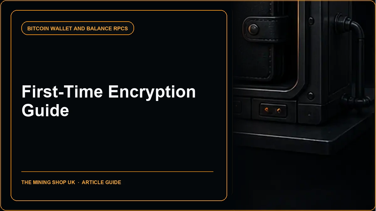 Bitcoin Core encryptwallet RPC: First-Time Encryption Guide