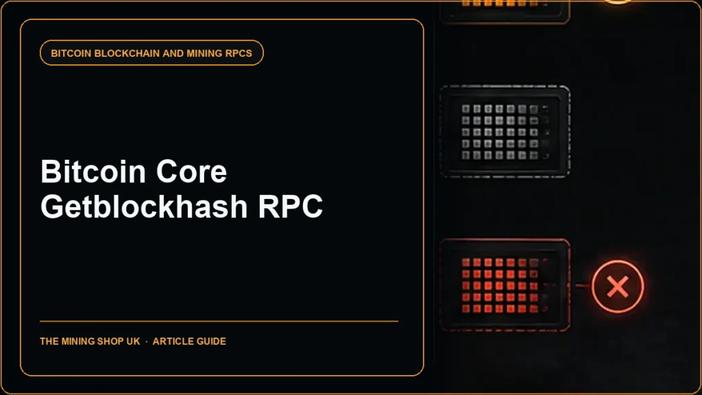 Bitcoin Core getblockhash RPC guide cover
