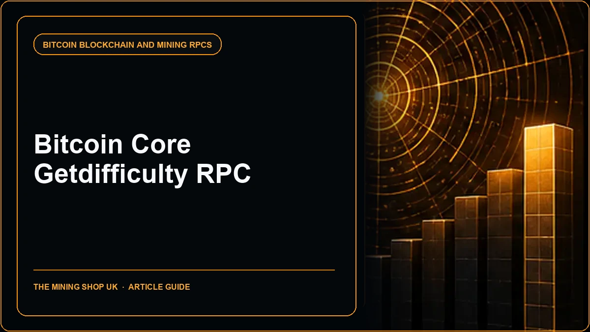 Bitcoin Core getdifficulty RPC: Proof-of-Work Guide