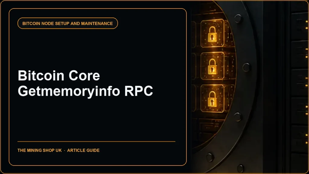 Bitcoin Core getmemoryinfo RPC guide cover