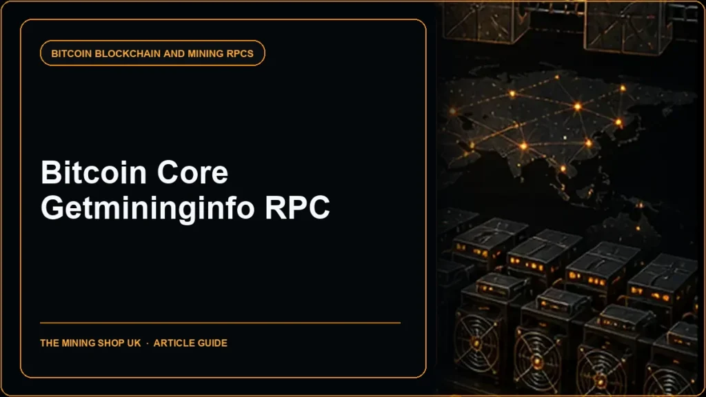 Bitcoin Core getmininginfo RPC guide cover