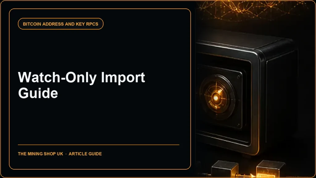 Bitcoin Core importaddress RPC guide cover