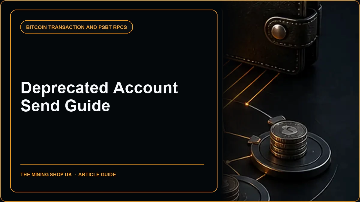 Bitcoin Core sendfrom RPC: Deprecated Account Send Guide