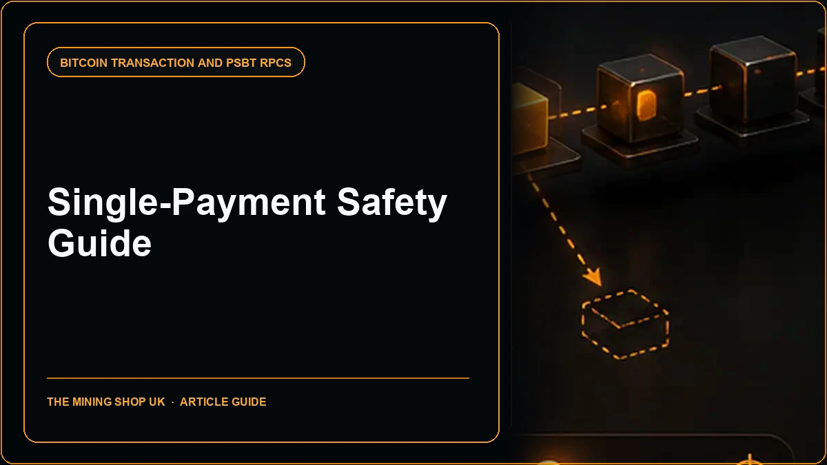 Bitcoin Core sendtoaddress RPC: Single-Payment Safety Guide