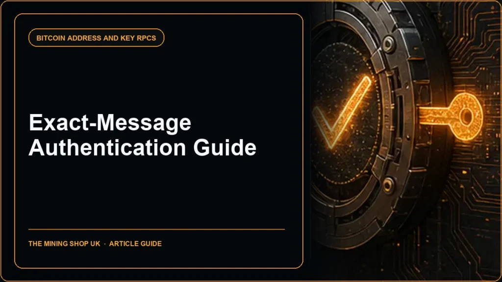 Bitcoin Core verifymessage RPC guide cover
