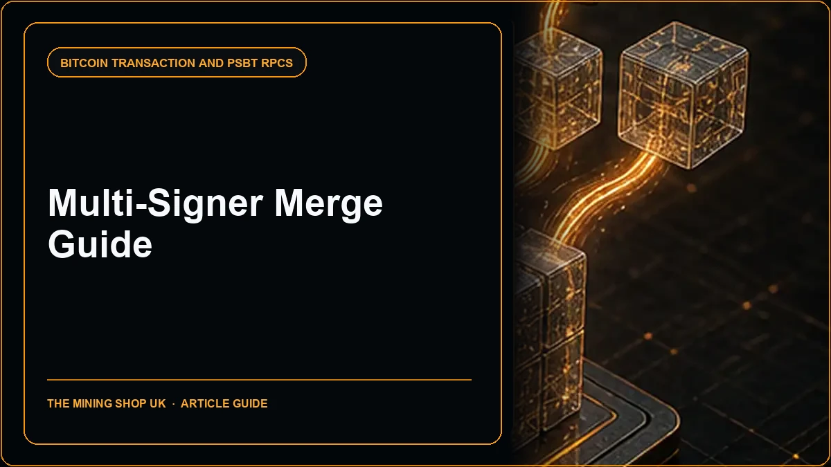 Bitcoin Core combinepsbt RPC: Multi-Signer Merge Guide