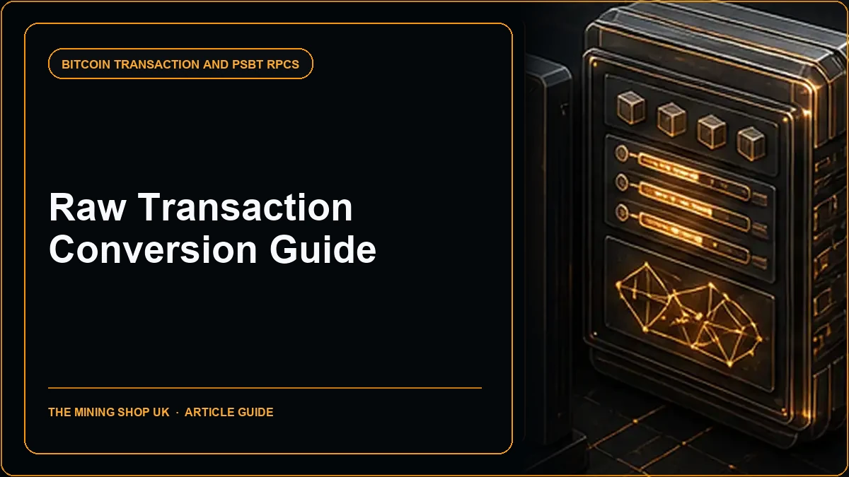 Bitcoin Core converttopsbt RPC: Raw Transaction Conversion Guide