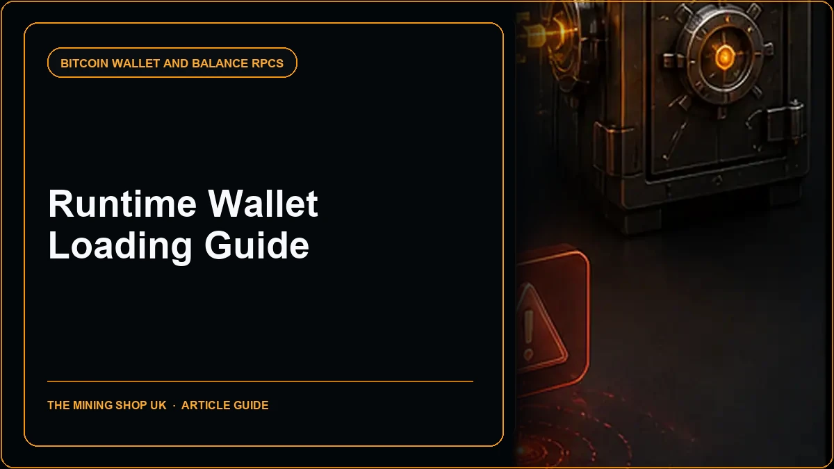 Bitcoin Core loadwallet RPC: Runtime Wallet Loading Guide