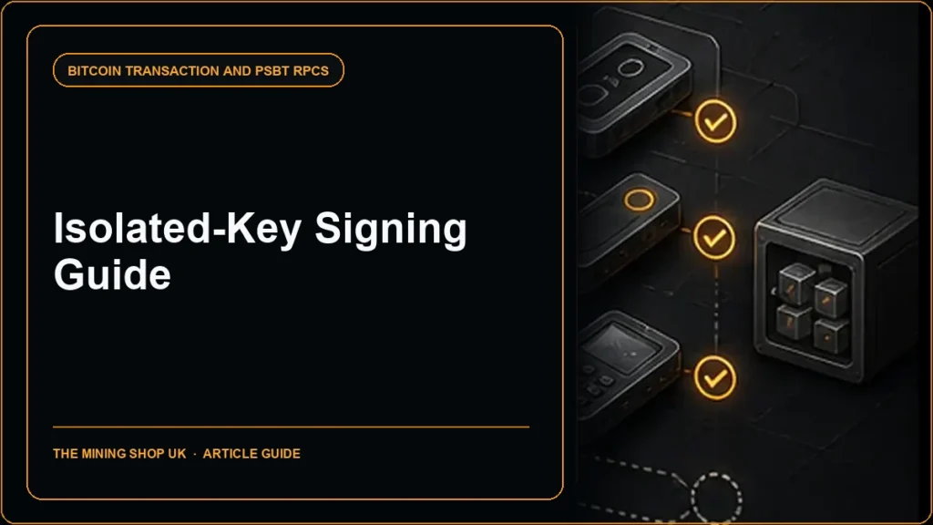 Bitcoin Core signrawtransactionwithkey RPC guide cover