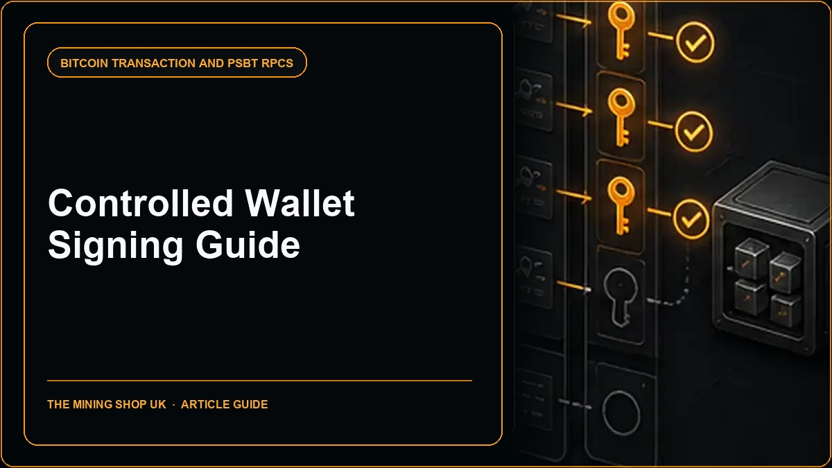 Bitcoin Core signrawtransactionwithwallet RPC: Controlled Wallet Signing Guide