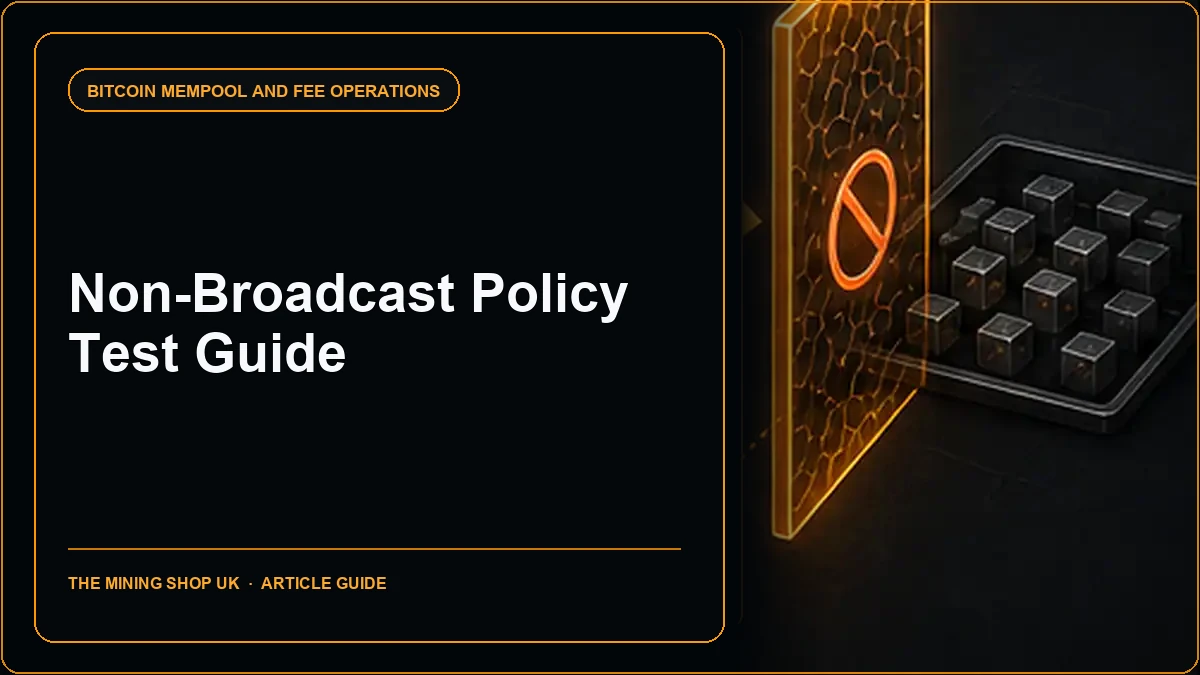 Bitcoin Core testmempoolaccept RPC: Non-Broadcast Policy Test Guide