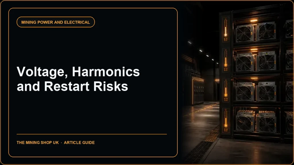 Generator Power and ASIC Mining: Voltage, Harmonics and Restart Risks article guide cover