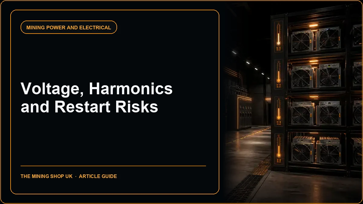 Generator Power and ASIC Mining: Voltage, Harmonics and Restart Risks