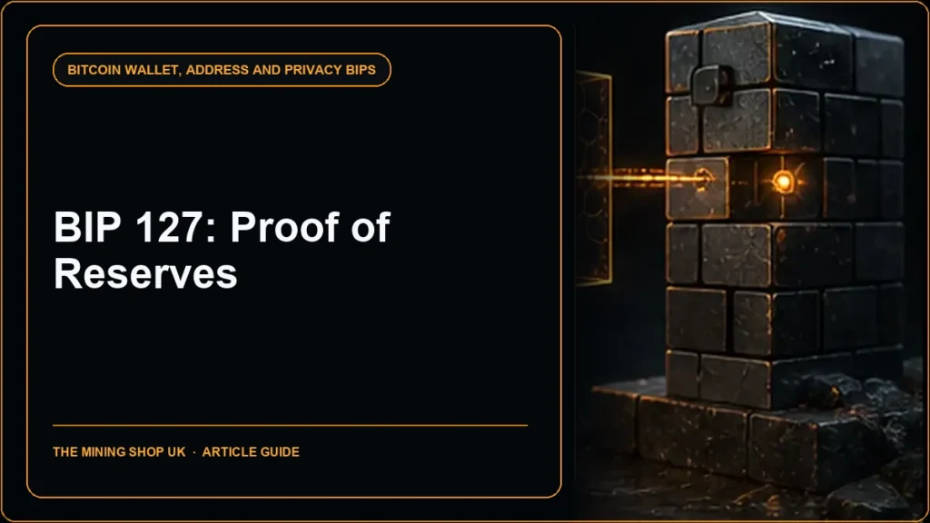 BIP 127 proof of reserves guide cover
