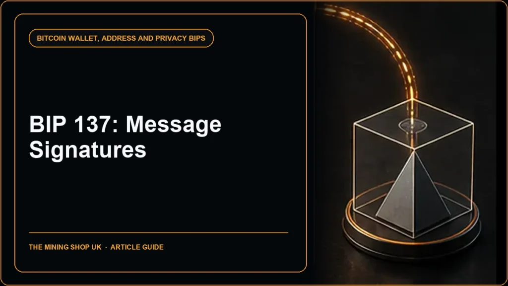 BIP 137 message signatures guide cover